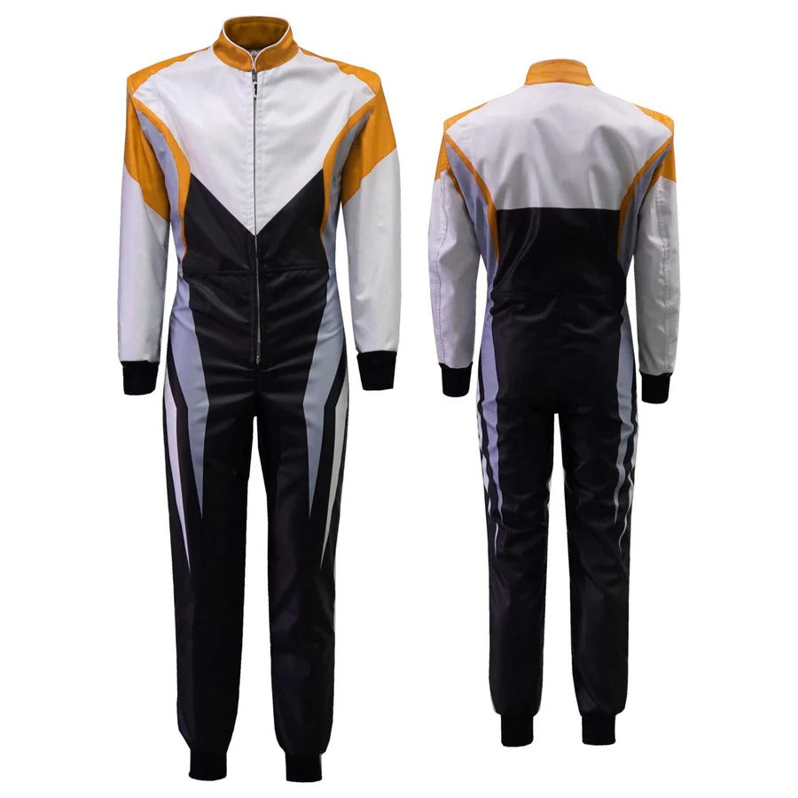 Black ,Chocolate, White Custom Go Kart Race Suit Riches Hue
