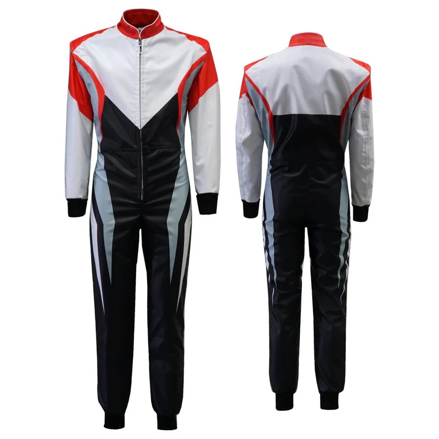 Black & White Custom Go Kart Race Suit Riches Hue Main image