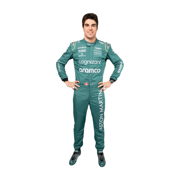High-resolution image of Lance Stroll 2022 Canadian GP F1 suit – signature dark green design for collectors and F1 fans