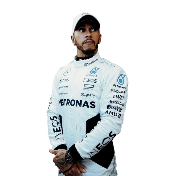 2024 George Russell & Lewis Hamilton Qatar GP F1 Racing Suit - Speedxgear