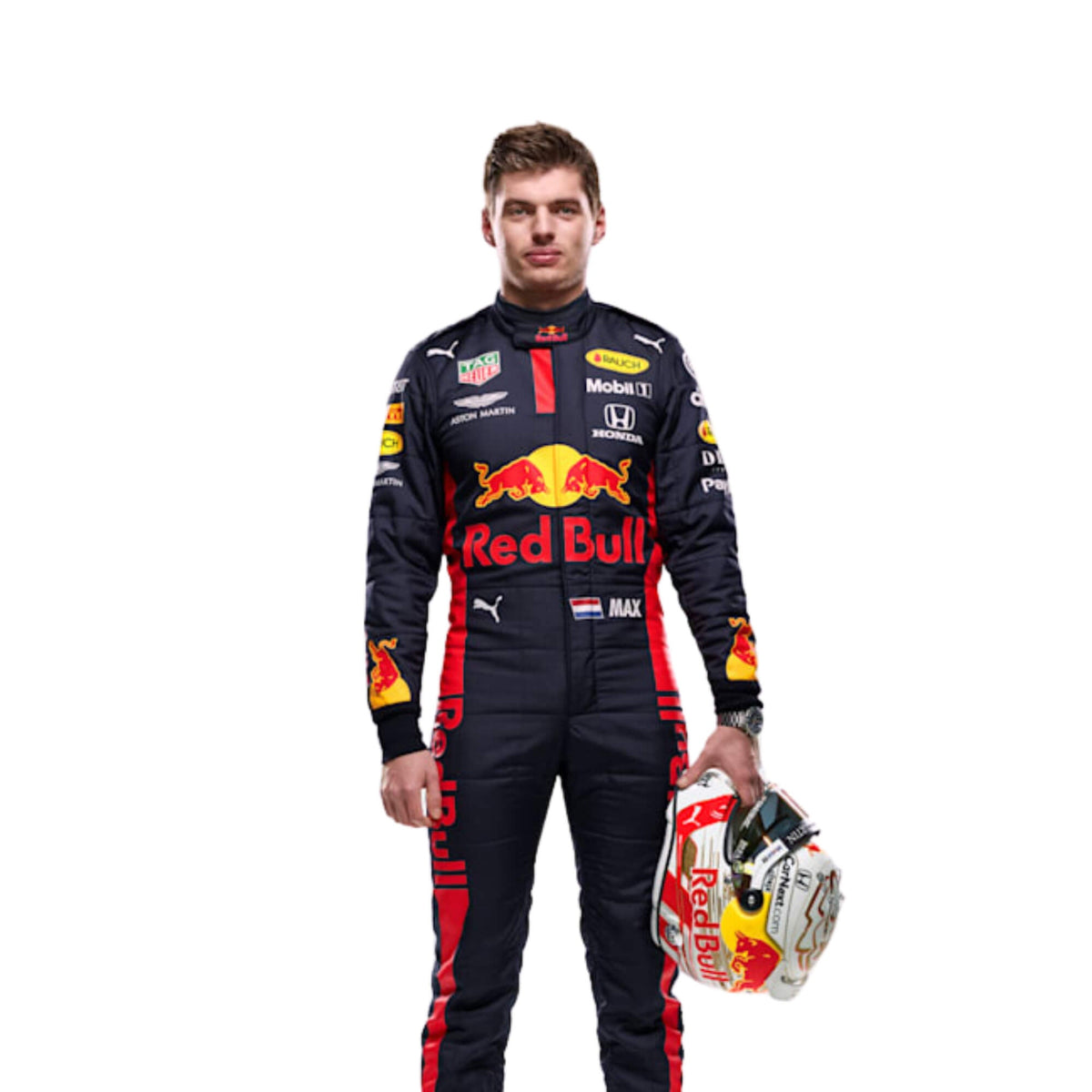 Max Verstappen 2020 Tuscan GP Racing suit – rare edition with vibrant design. Main image