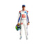 2022 Mick Schumacher F1 Racing Suit Front View, Red and White Accents, Full Zipper, Embroidered Badges