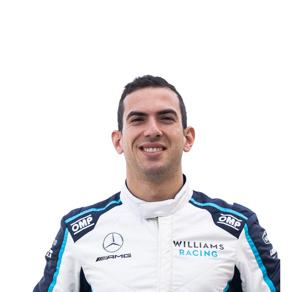 Closeup view of Nicholas Latifi’s player  2021 F1 