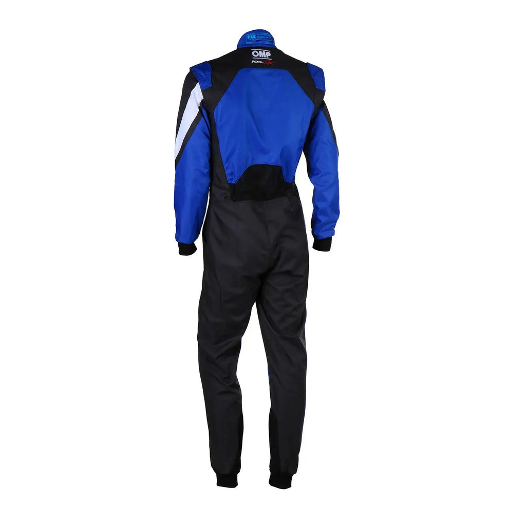 Blue and black racing suit with OMP logo OMP Kart Suit KS-3X - FIA 88770 Riches Hue