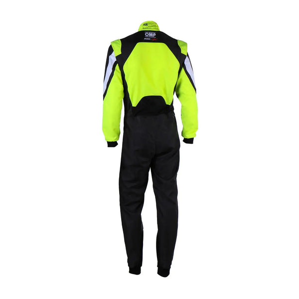 Fluorescent yellow and black karting suit OMP Kart Suit KS-3X - FIA 88770 Riches Hue