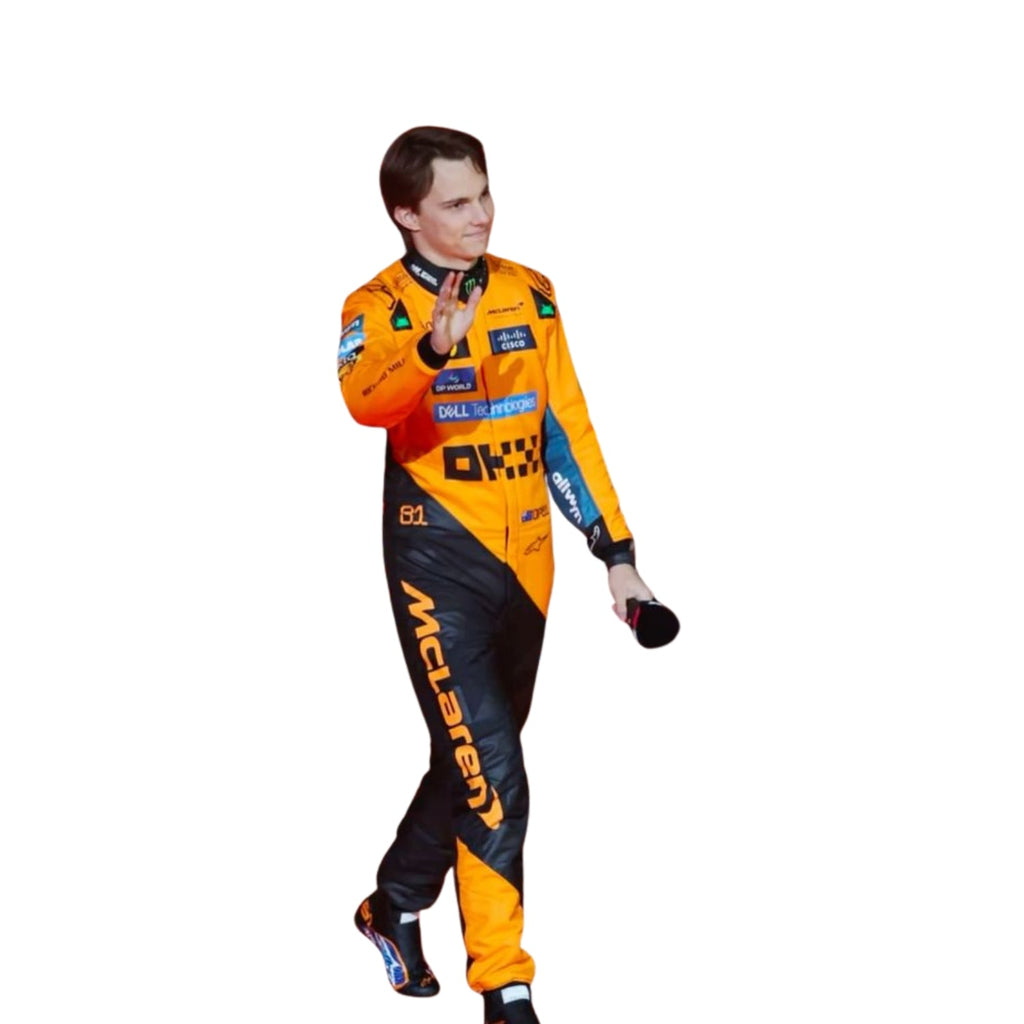 2025 F1 Racing Costume Worn by Lando Norris & Oscar Piastri Riches Hue