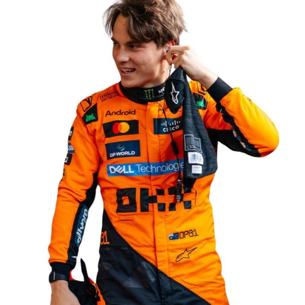 2025 F1 Racing Costume Worn by Lando Norris & Oscar Piastri Riches Hue