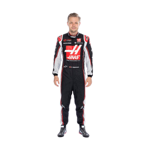 Kevin Magnussen 2020 F1 suit – front view highlighting the clean, sharp design 