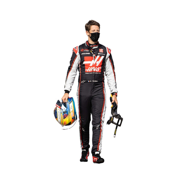 Romain Grosjean 2020 Austrian GP F1 racing suit – detailed race-day design