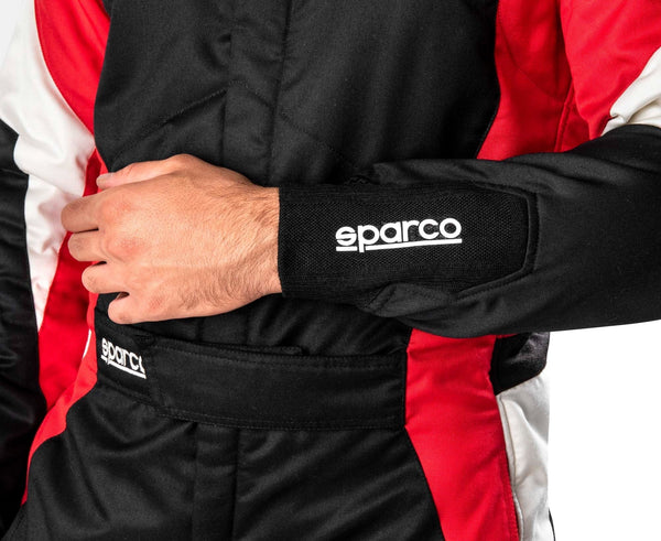 Black / Red Sparco Race Costume Riches Hue