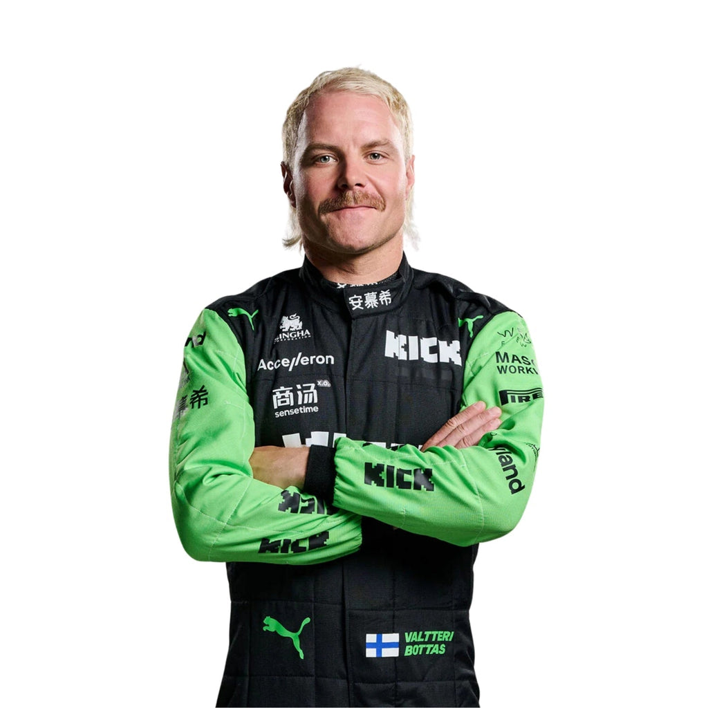 F1 Racing Costume Worn by Guanyu Zhou & Valtteri Bottas – 2024 Singapore GP Riches Hue