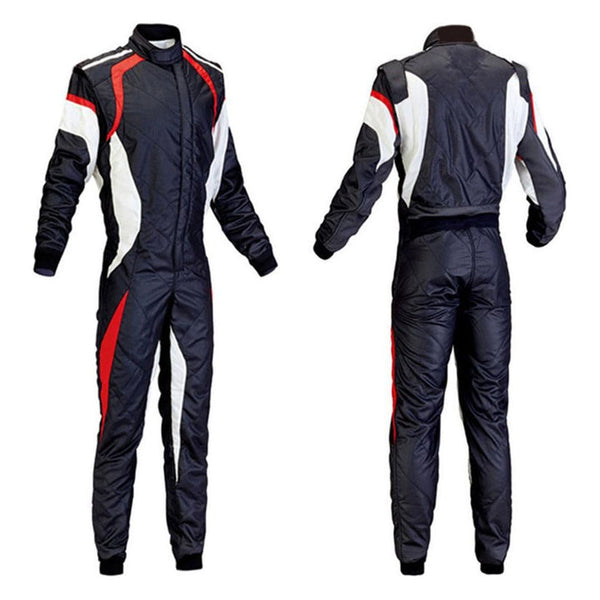 Black / White Kart Race Cordura One Piece suit Riches Hue