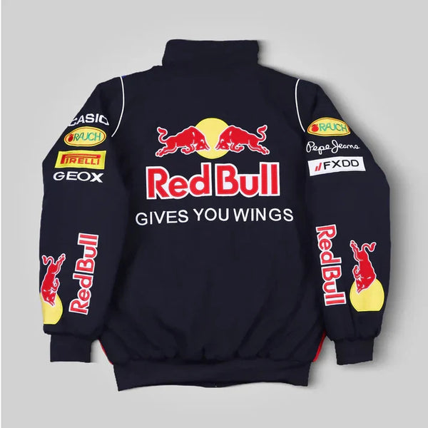 Back view of Redbull-f1-racing-jacket-Speedxgear