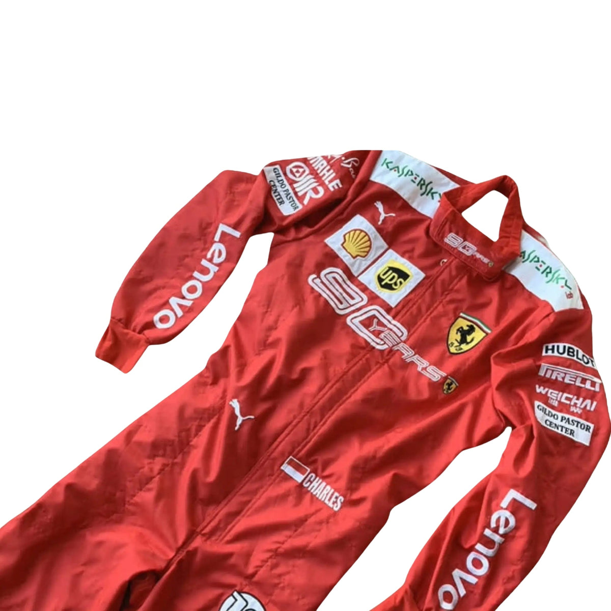 2019 Charles Leclerc Scuderia 90 years f1 Race Suit Riches Hue