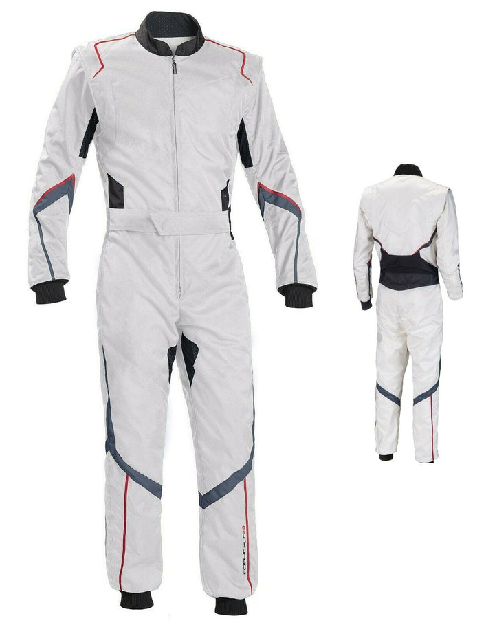White Go Kart Racing Suit Riches Hue