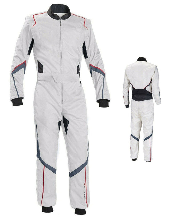 White Go Kart Racing Suit Riches Hue