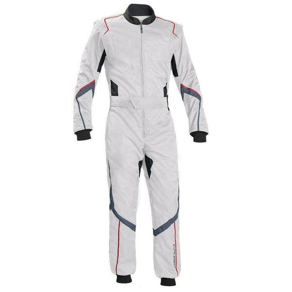 White Go Kart Racing Suit Riches Hue