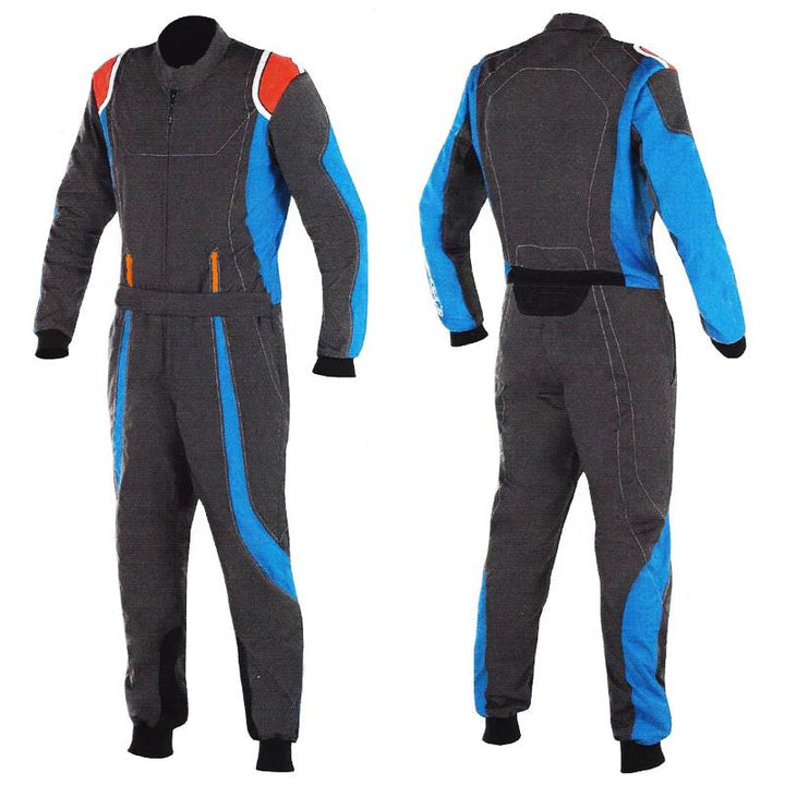 Black / Blue Kart Racing Cordura One Piece suit Riches Hue